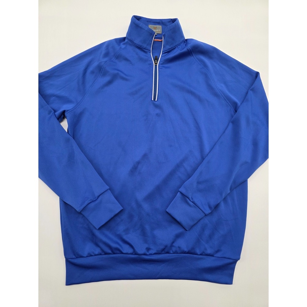 Fennec Golf 1/4 Zip Men's Performance Stretch Pullover - Blue -‎ M